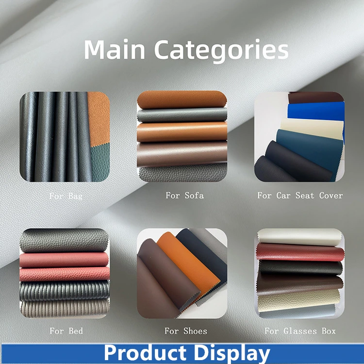 PVC Leather 0.7mm Synthetic Leather Automotive Artificial PVC Fabric for Car Seat Upholstery Sofa Bag