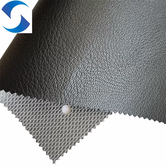 Des échantillons gratuits produit en usine synthétique Rexine PVC tissu artificiel rouleau de faux cuir pour siège de voiture