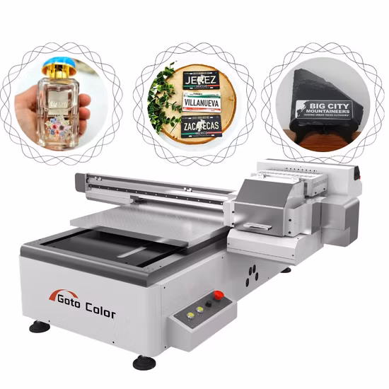 Imprimante UV à plat grand Format A1 à jet d'encre pour verre bois PVC cuir acrylique