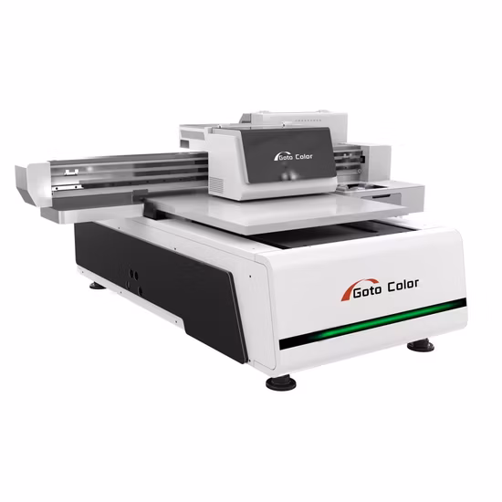 Gotocolor 1000W imprimante UV industrielle prix Film PVC souple papier peint cuir numérique petite taille imprimante UV à plat